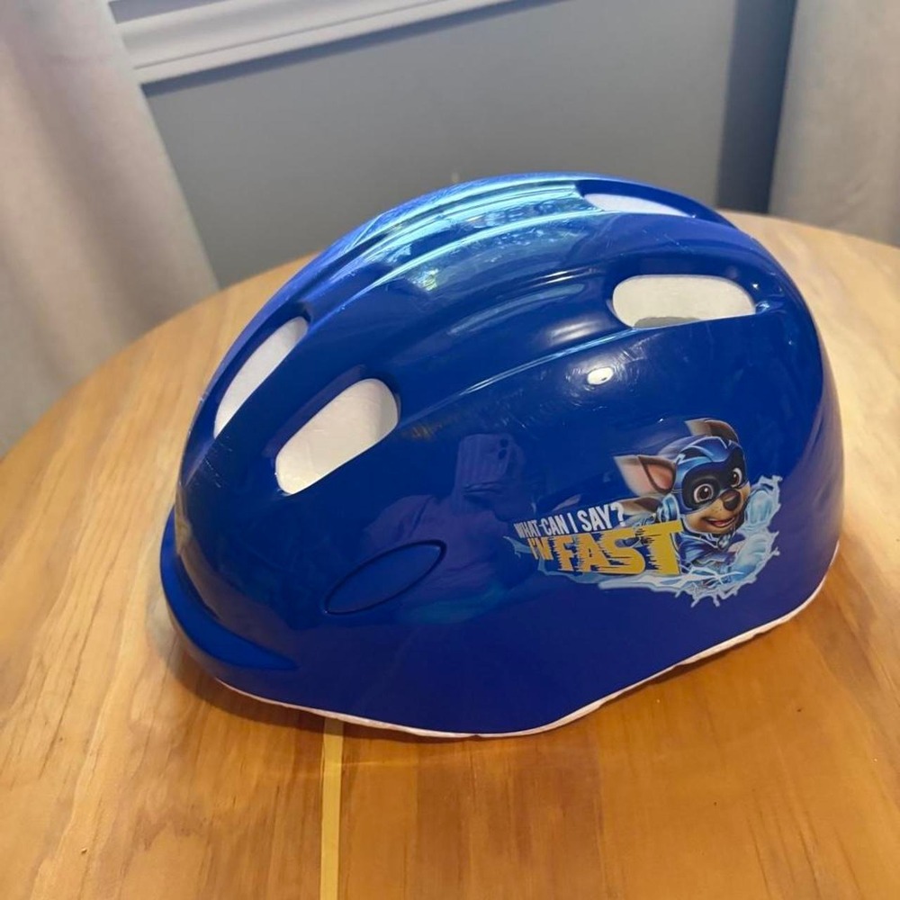 Blue Paw Patrol Youth helmet with adjustable straps